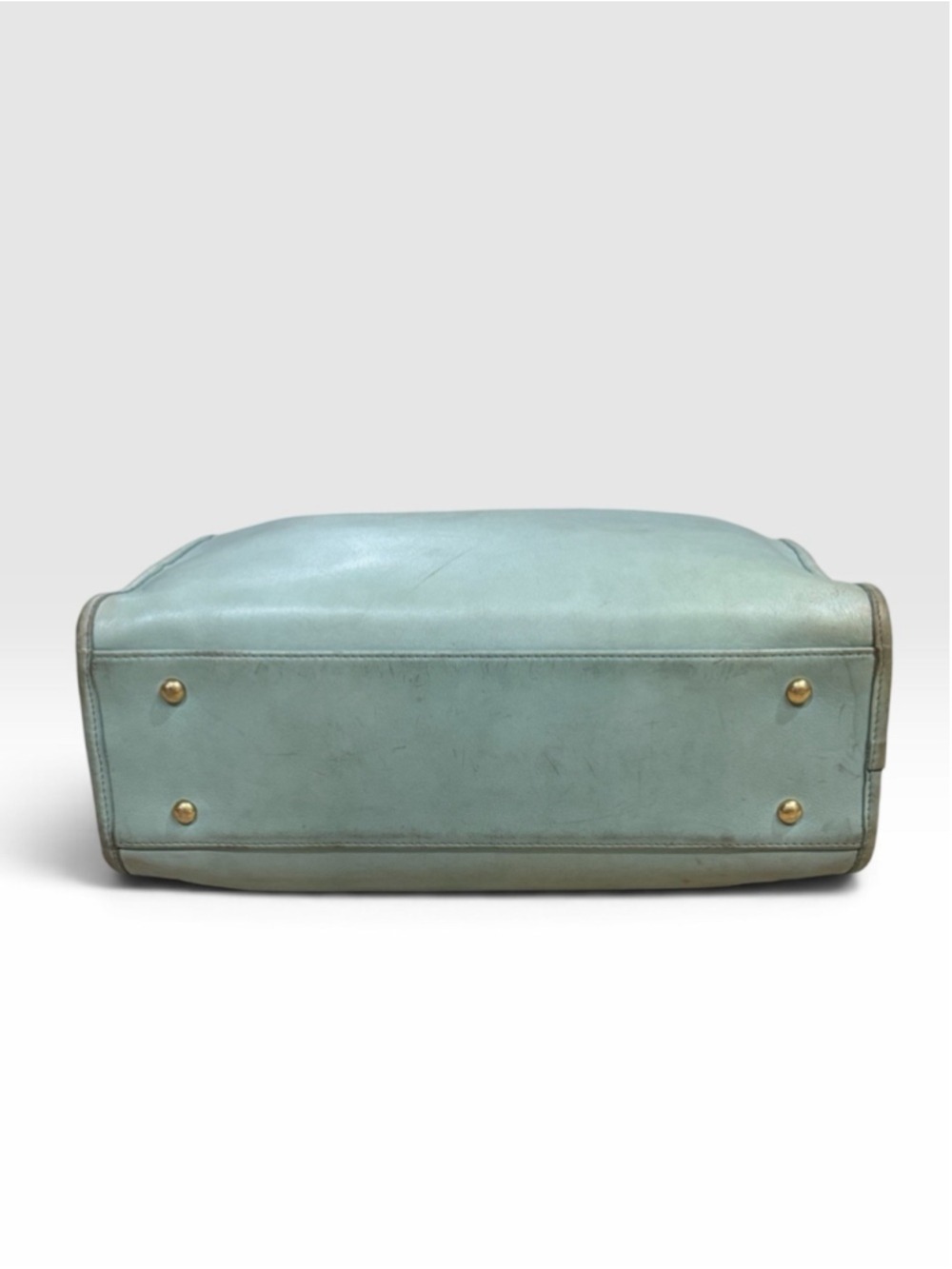 Coach Alesa Medium Top Handle Tote Bag 7302 Aqua Mint 1997 - Picture 7 of 11